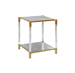 Square Glass Acrylic End Table
